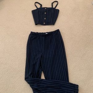striped hollister matching set!